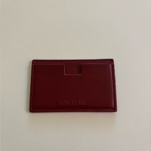 Tom Ford Red Key Card Holder Minimalist Design